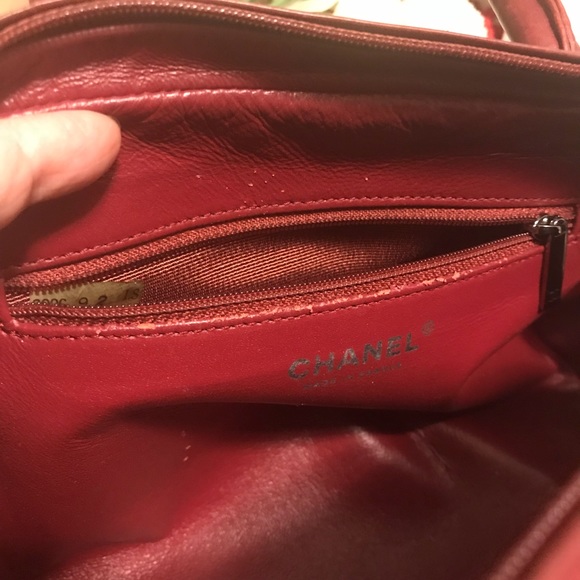 ‼️SOLD‼️Authentic Chanel burgundy handbag - Picture 8 of 8